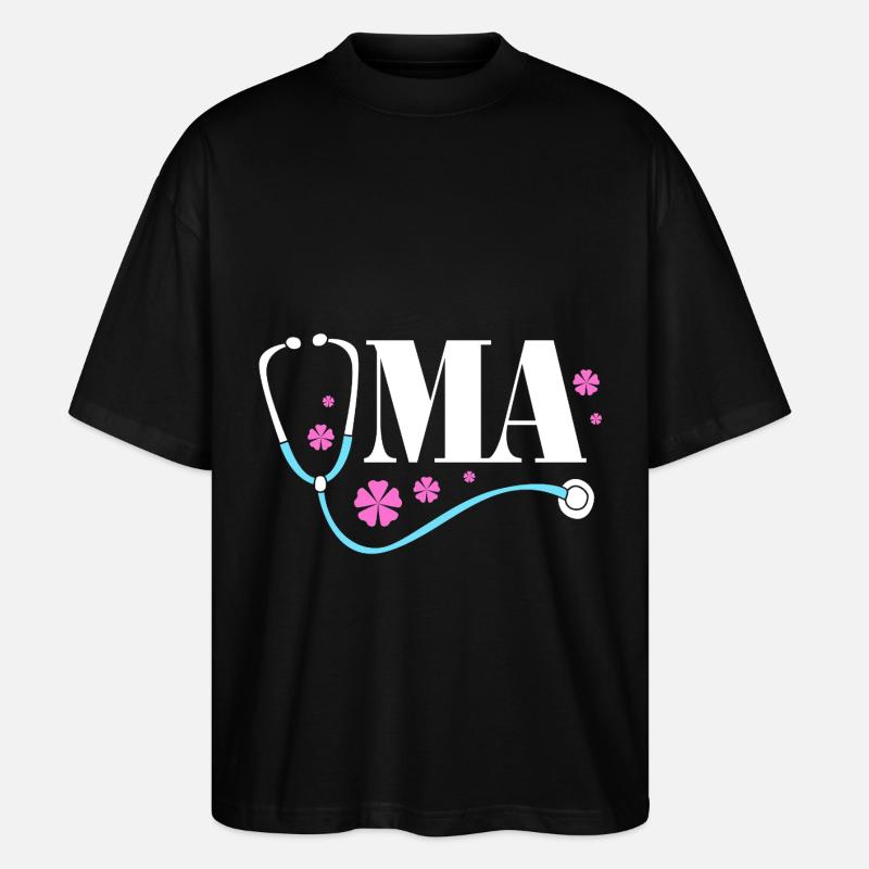 Médecin MFA - T-shirt bio Blaster 2.0 coupe oversize Stanley/Stella Unisexe - noir