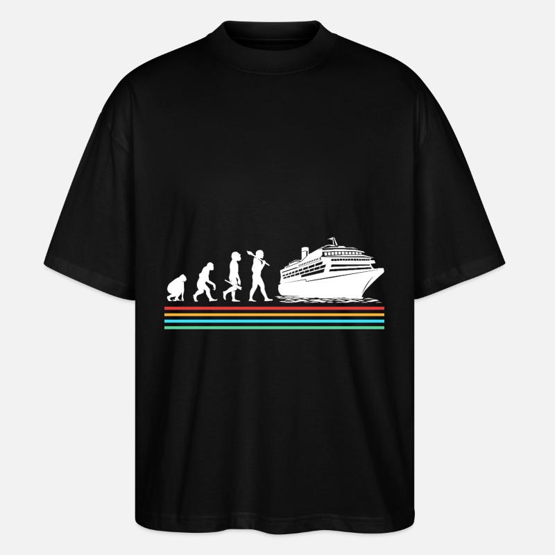 Cruise Cruise Ship Evolution - Stanley/Stella Oversized Unisex Organic T-shirt Blaster 2.0 - black