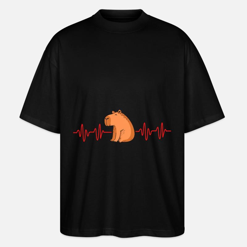 Capibara Capybara - T-shirt bio Blaster 2.0 coupe oversize Stanley/Stella Unisexe - noir
