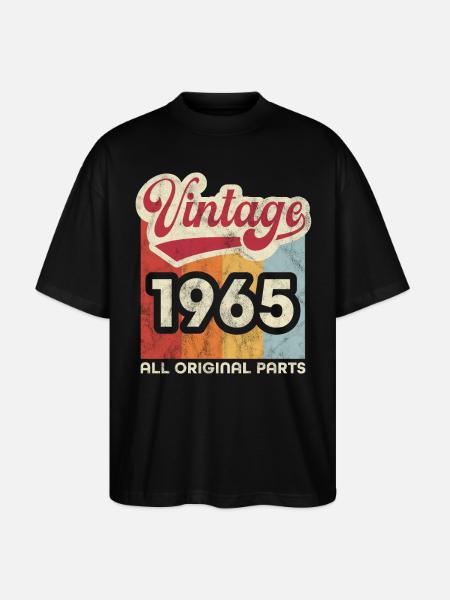Millésime 1965 - T-shirt bio Blaster 2.0 coupe oversize Stanley/Stella Unisexe - noir