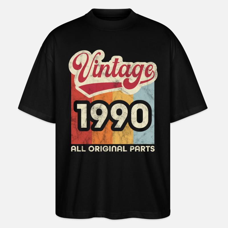 Millésime 1990 - T-shirt bio Blaster 2.0 coupe oversize Stanley/Stella Unisexe - noir
