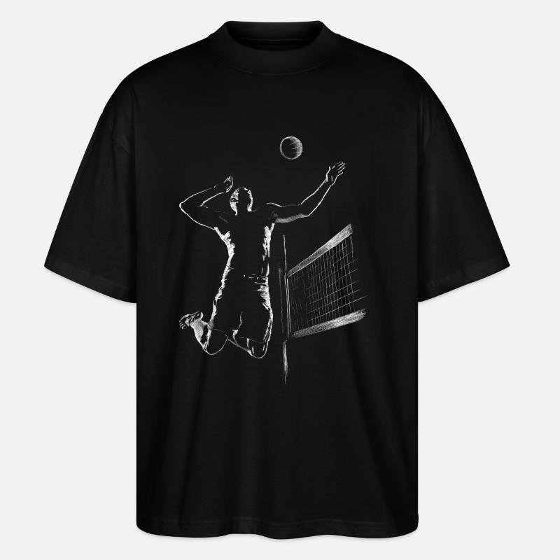 Volleyball - Stanley/Stella Oversized Unisex Bio T-Shirt Blaster 2.0 - Schwarz