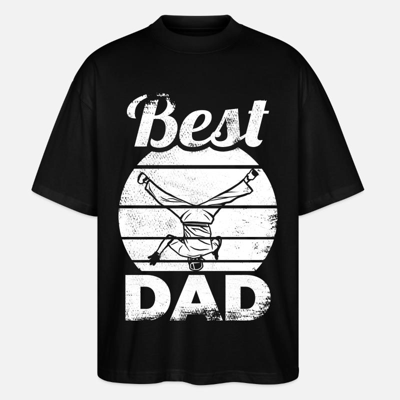Breakdance Vater - Stanley/Stella Oversized Unisex Bio T-Shirt Blaster 2.0 - Schwarz