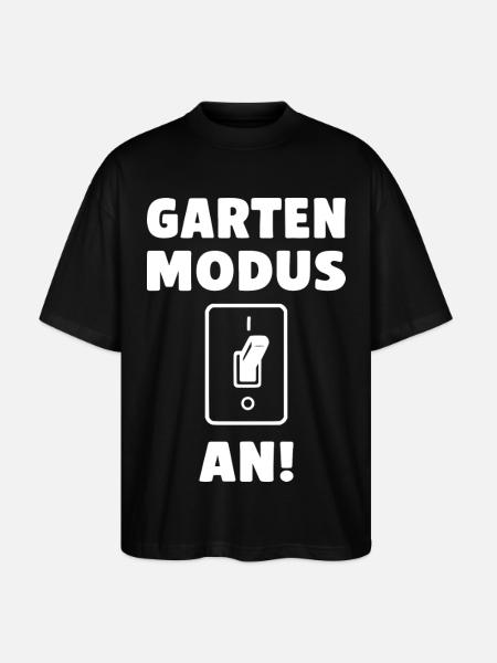 Garten Modus an! - Stanley/Stella Oversized Unisex Bio T-Shirt Blaster 2.0 - Schwarz