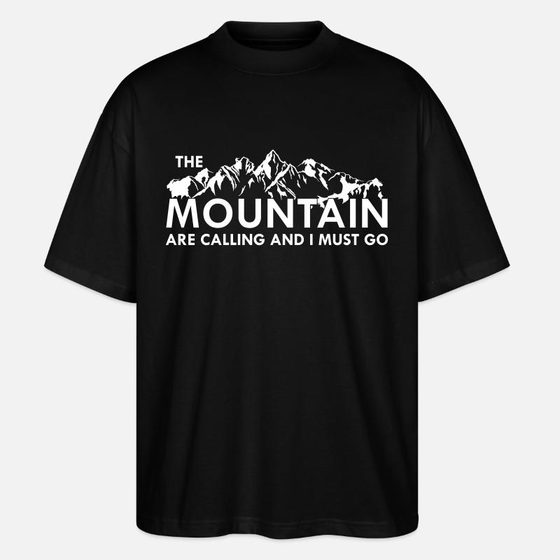 the Mountain are calling - Stanley/Stella Oversized Unisex Bio T-Shirt Blaster 2.0 - Schwarz