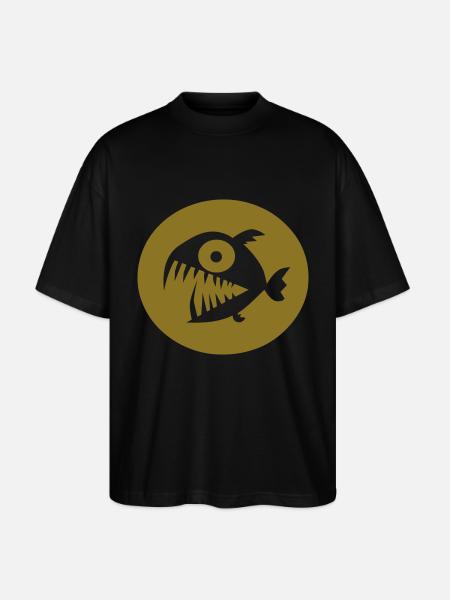 Piranha - Stanley/Stella Oversized Unisex Bio T-Shirt Blaster 2.0 - Schwarz