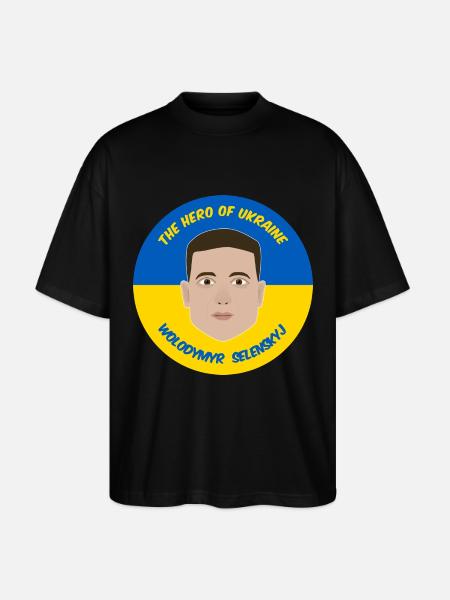 Zelensky Ukraine - Stanley/Stella Oversized Unisex Organic T-shirt Blaster 2.0 - black