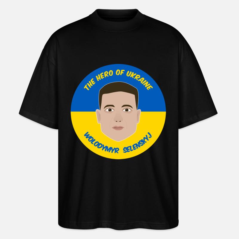Zelensky Ukraine - T-shirt bio Blaster 2.0 coupe oversize Stanley/Stella Unisexe - noir