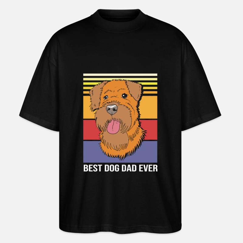Wheaten Terrier - Stanley/Stella Oversized Unisex Bio T-Shirt Blaster 2.0 - Schwarz