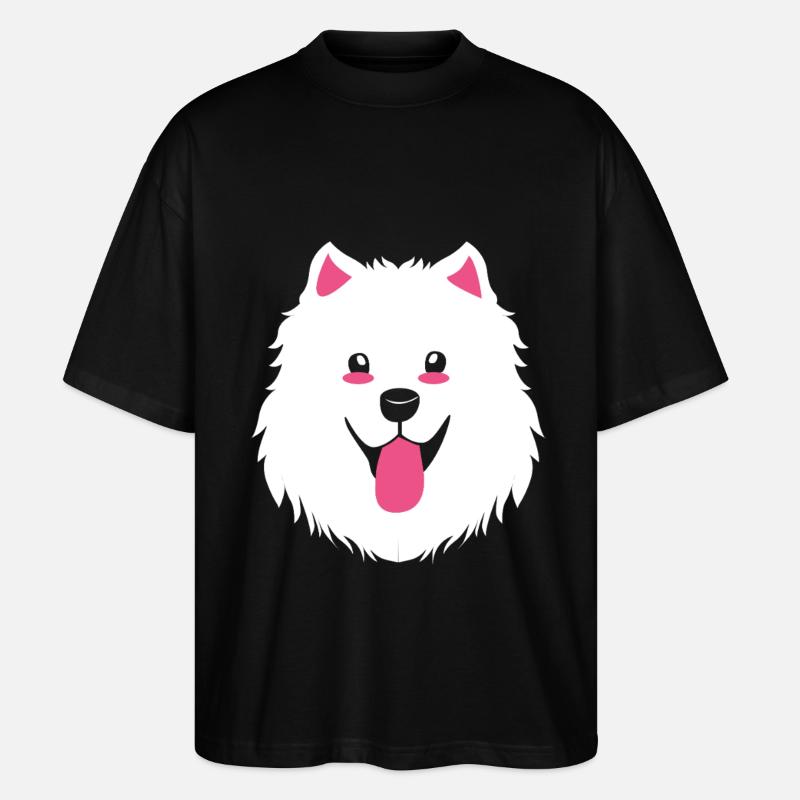 Samojede Hund Samoyed - Stanley/Stella Oversized Unisex Bio T-Shirt Blaster 2.0 - Schwarz
