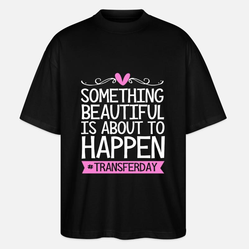 Transfert d’embryons de jour fœtus - T-shirt bio Blaster 2.0 coupe oversize Stanley/Stella Unisexe - noir