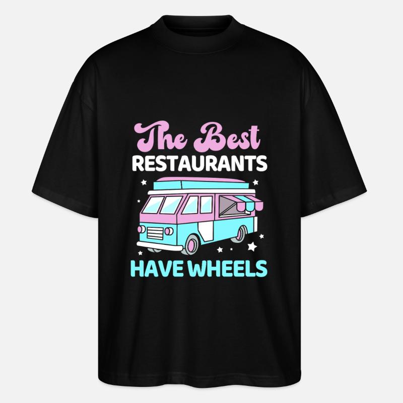 Camion de restauration de snacks - T-shirt bio Blaster 2.0 coupe oversize Stanley/Stella Unisexe - noir