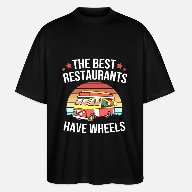 Camion de restauration de snacks - T-shirt bio Blaster 2.0 coupe oversize Stanley/Stella Unisexe - noir