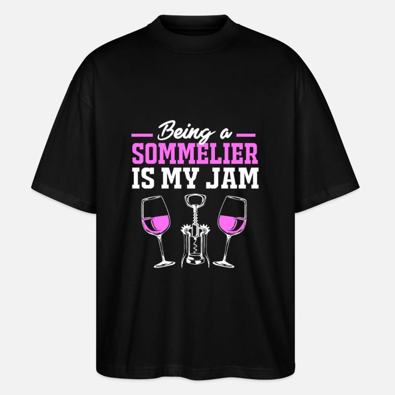 Sommelier des vins - T-shirt bio Blaster 2.0 coupe oversize Stanley/Stella Unisexe - noir