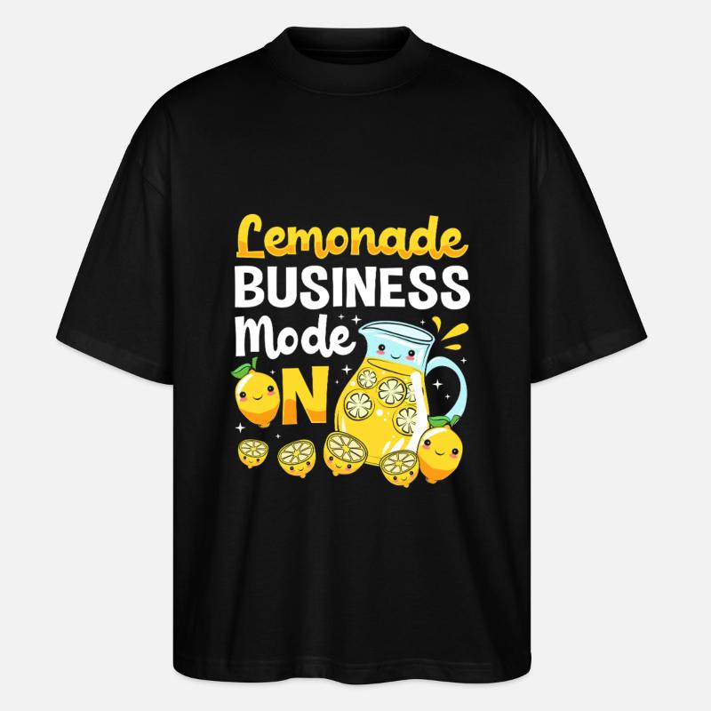 Lemonade, lemonade stand, lemonade - Stanley/Stella Oversized Unisex Organic T-shirt Blaster 2.0 - black