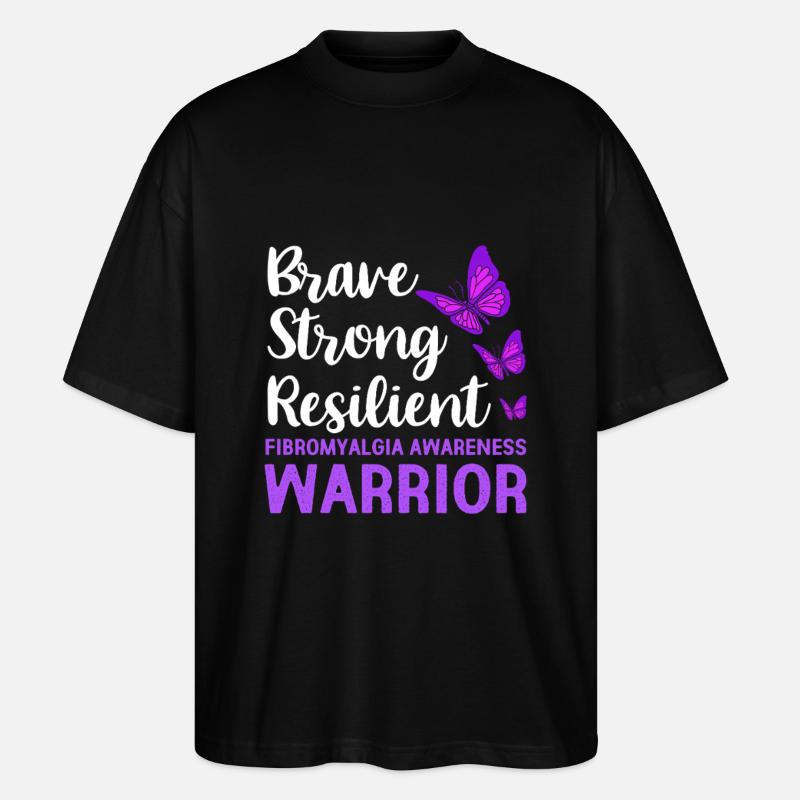 Fibromyalgie Fibro - Stanley/Stella Oversized Unisex Bio T-Shirt Blaster 2.0 - Schwarz