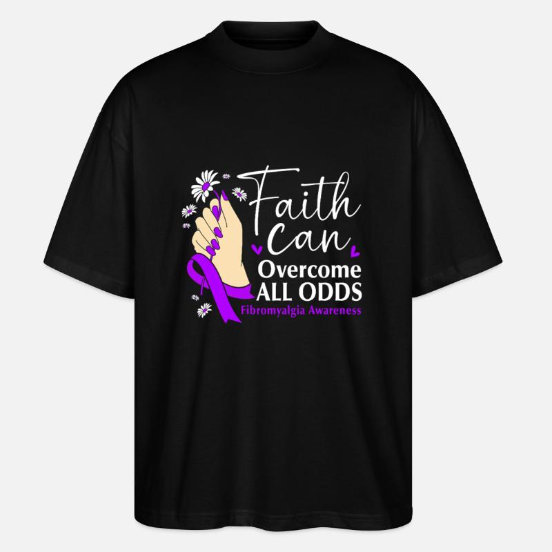 Fibro Fibromyalgie - Stanley/Stella Oversized Unisex Bio T-Shirt Blaster 2.0 - Schwarz