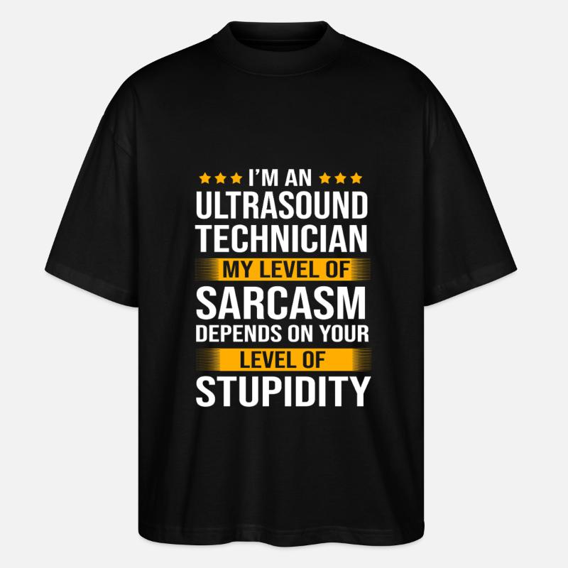 Ultrasonic Technician Ultrasonic Technician - Stanley/Stella Oversized Unisex Organic T-shirt Blaster 2.0 - black