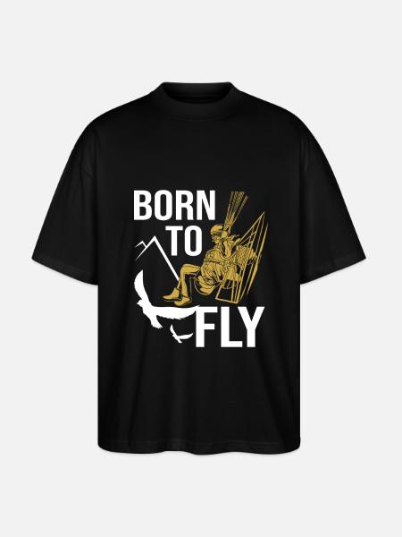 Gleitschirm Gleitschirmfliegen Paragliding - Stanley/Stella Oversized Unisex Organic T-shirt Blaster 2.0 - black