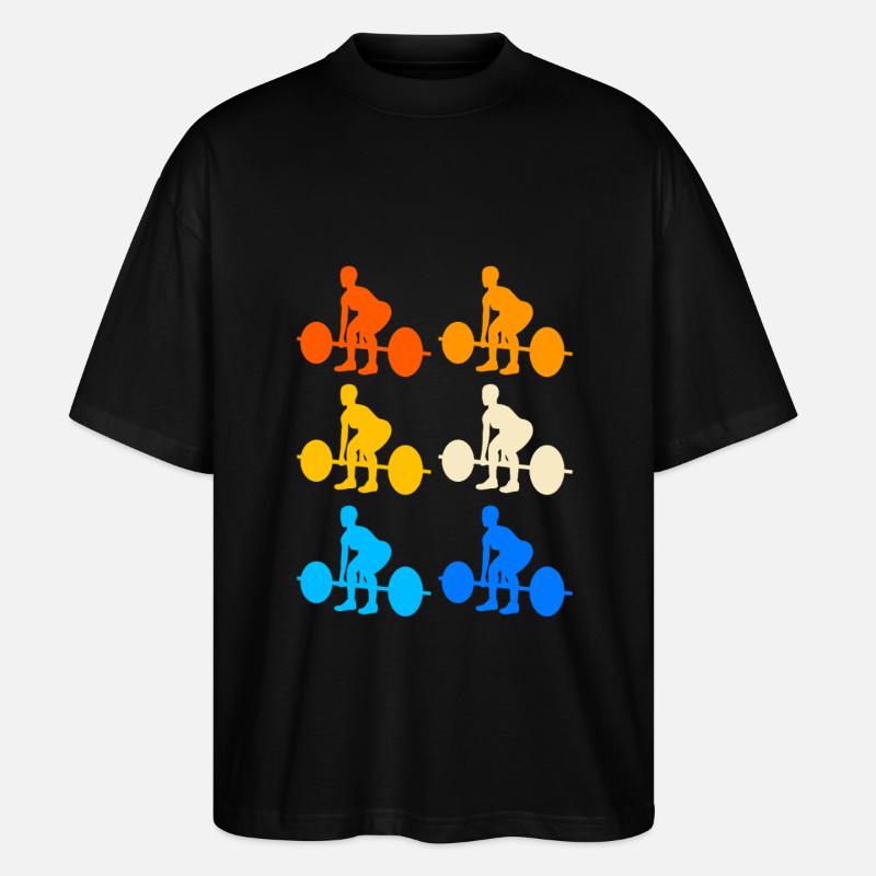 Deadlift - Stanley/Stella Oversized Unisex Bio T-Shirt Blaster 2.0 - Schwarz