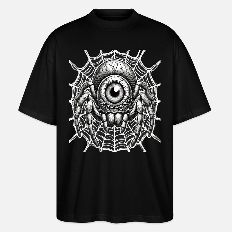 Halloween, Spinne - Stanley/Stella Oversized Unisex Bio T-Shirt Blaster 2.0 - Schwarz