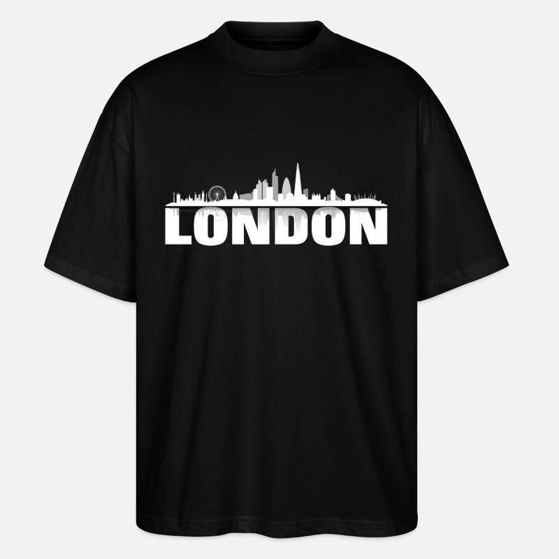 london02light - Stanley/Stella Oversized Unisex Organic T-shirt Blaster 2.0 - black