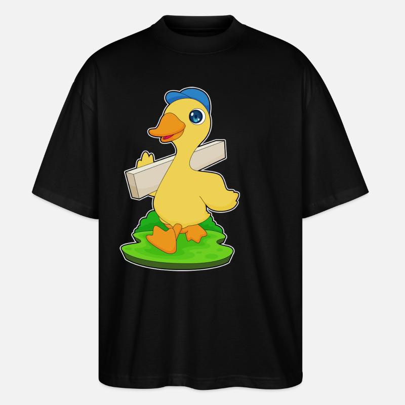 Planche en bois de canard - T-shirt bio Blaster 2.0 coupe oversize Stanley/Stella Unisexe - noir