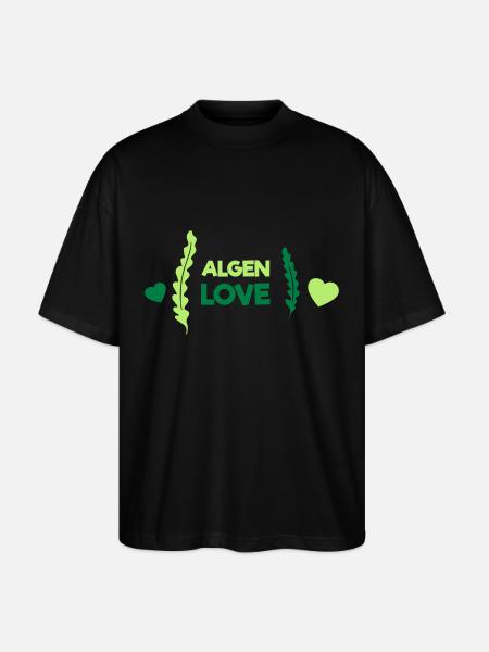 Algen Love - Stanley/Stella Oversized Unisex Bio T-Shirt Blaster 2.0 - Schwarz