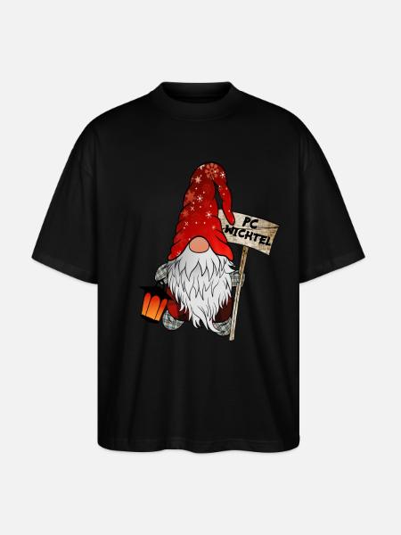 PC Gnome Christmas Gnome - Stanley/Stella Oversized Unisex Organic T-shirt Blaster 2.0 - black