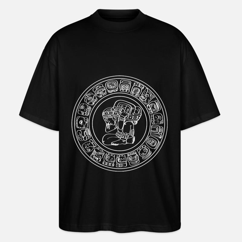 Maya kalender aztec Inka - Stanley/Stella Oversized Unisex Bio T-Shirt Blaster 2.0 - Schwarz