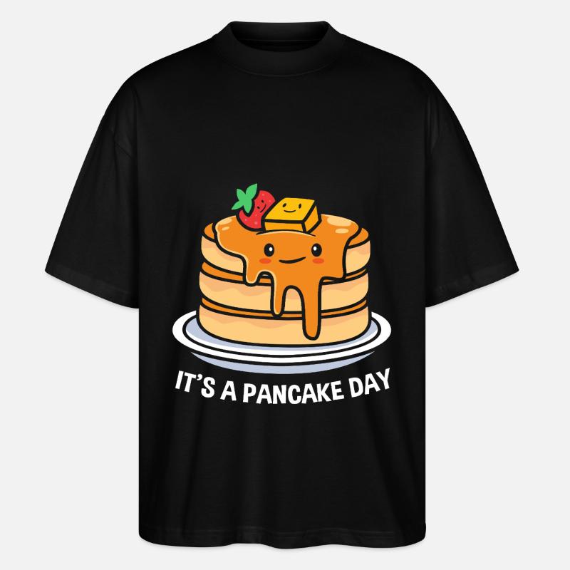 Pfannkuchen - Stanley/Stella Oversized Unisex Bio T-Shirt Blaster 2.0 - Schwarz