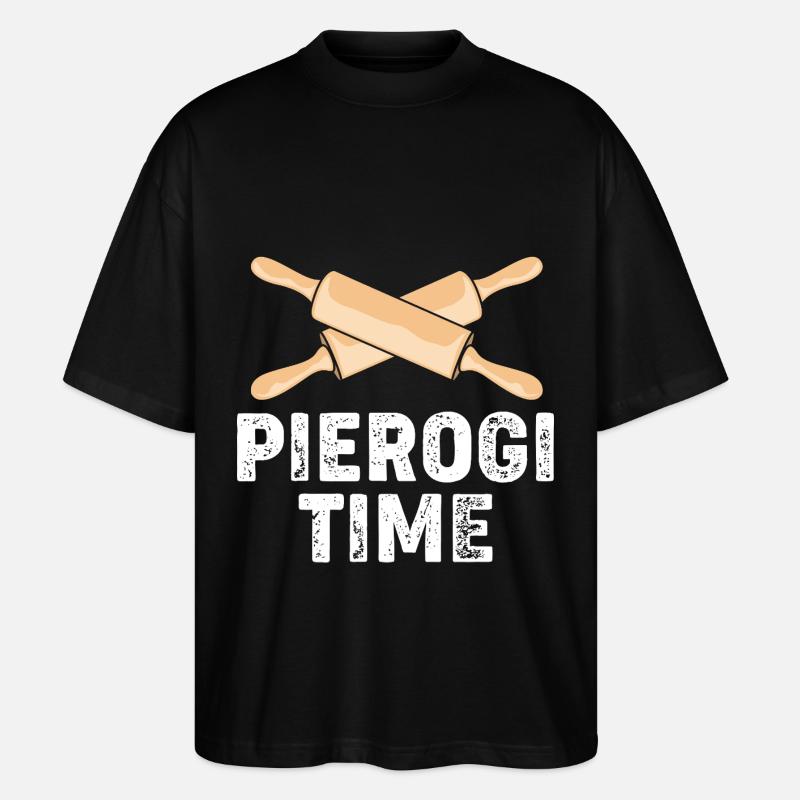 Pologne Polonais Pierogi - T-shirt bio Blaster 2.0 coupe oversize Stanley/Stella Unisexe - noir