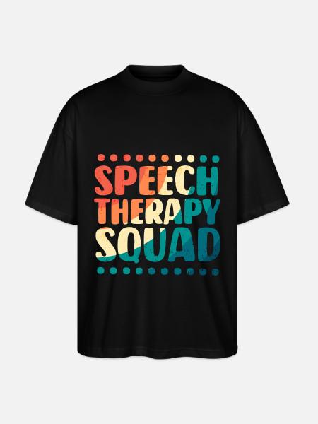Speech Therapy Speech Therapist - Stanley/Stella Oversized Unisex Organic T-shirt Blaster 2.0 - black