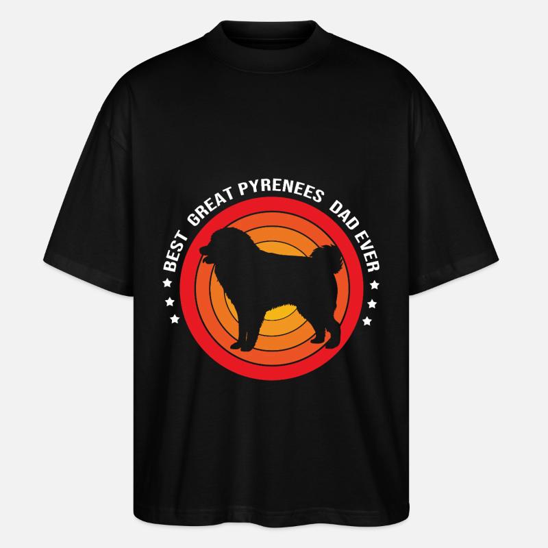 Chien des Pyrénées - T-shirt bio Blaster 2.0 coupe oversize Stanley/Stella Unisexe - noir