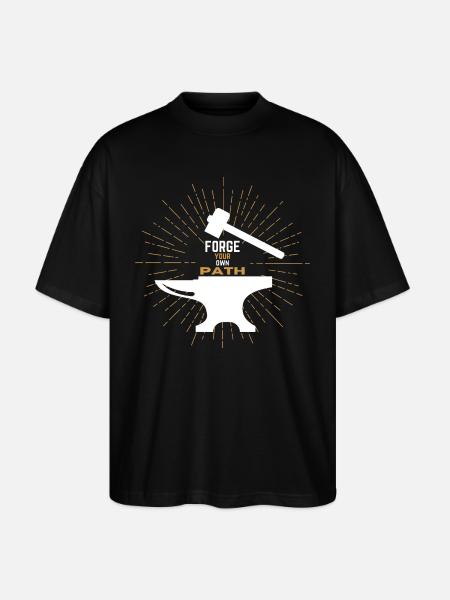 Forge your own path - Stanley/Stella Oversized Unisex Organic T-shirt Blaster 2.0 - black