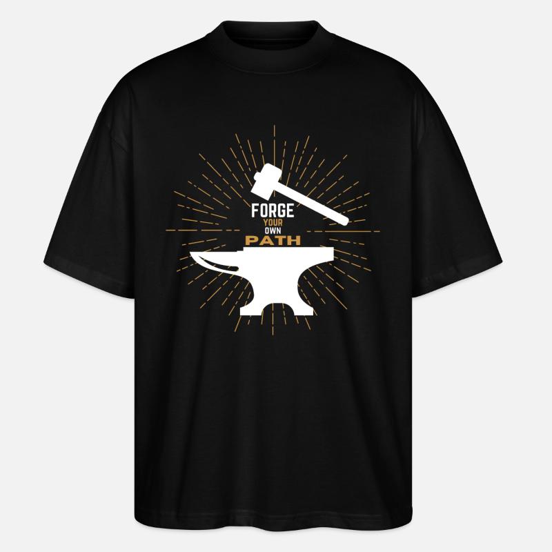 Tracez votre propre chemin - T-shirt bio Blaster 2.0 coupe oversize Stanley/Stella Unisexe - noir