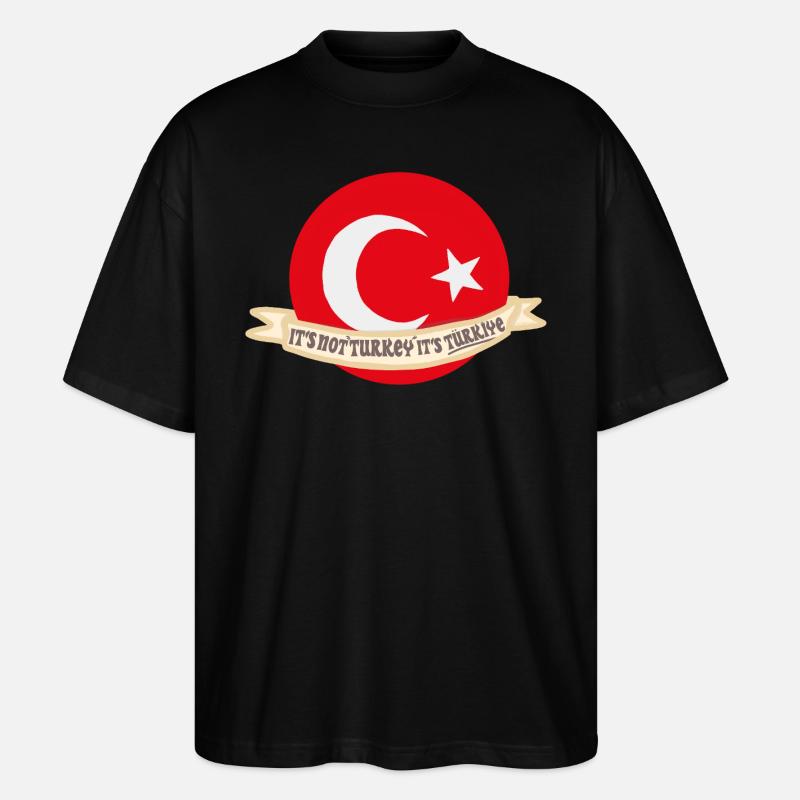 Türkei Türkiye Erdogan - Stanley/Stella Oversized Unisex Bio T-Shirt Blaster 2.0 - Schwarz