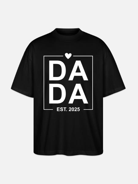 Dada Est 2025 white - Stanley/Stella Oversized Unisex Organic T-shirt Blaster 2.0 - black