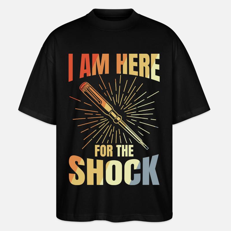 Elektroingenieur Spruch - Stanley/Stella Oversized Unisex Bio T-Shirt Blaster 2.0 - Schwarz
