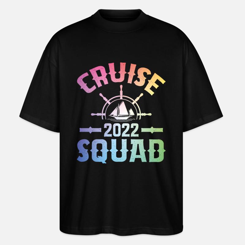Kreuzfahrt Gruppe - Stanley/Stella Oversized Unisex Bio T-Shirt Blaster 2.0 - Schwarz
