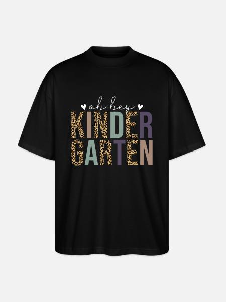 Oh Hey Kindergarten - Stanley/Stella Oversized Unisex Organic T-shirt Blaster 2.0 - black