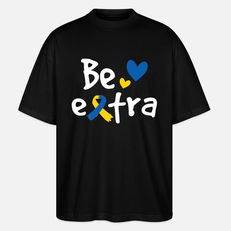 Seien Sie extra - Stanley/Stella Oversized Unisex Bio T-Shirt Blaster 2.0 - Schwarz