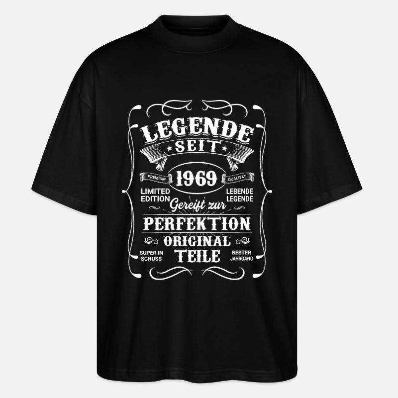 1969 - Stanley/Stella Oversized Unisex Bio T-Shirt Blaster 2.0 - Schwarz
