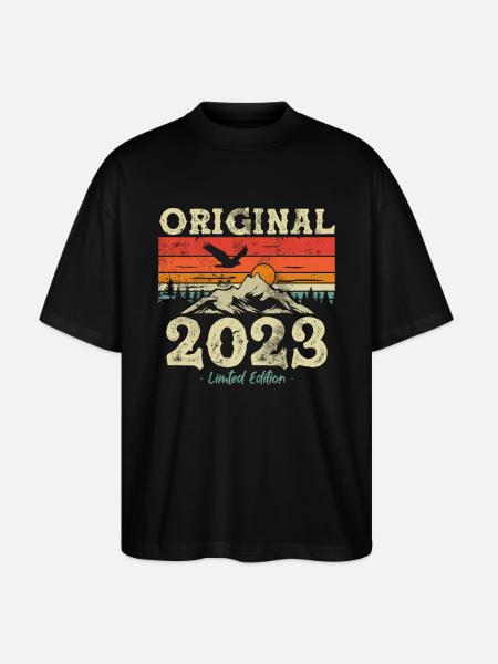 Birthday gift 2023 - Stanley/Stella Oversized Unisex Organic T-shirt Blaster 2.0 - black