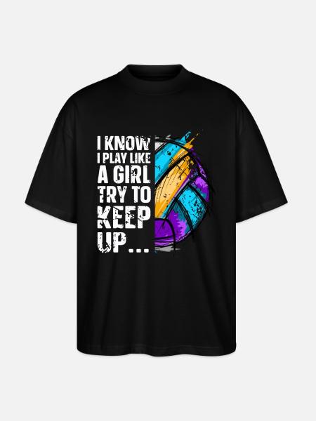Volley-ball - T-shirt bio Blaster 2.0 coupe oversize Stanley/Stella Unisexe - noir