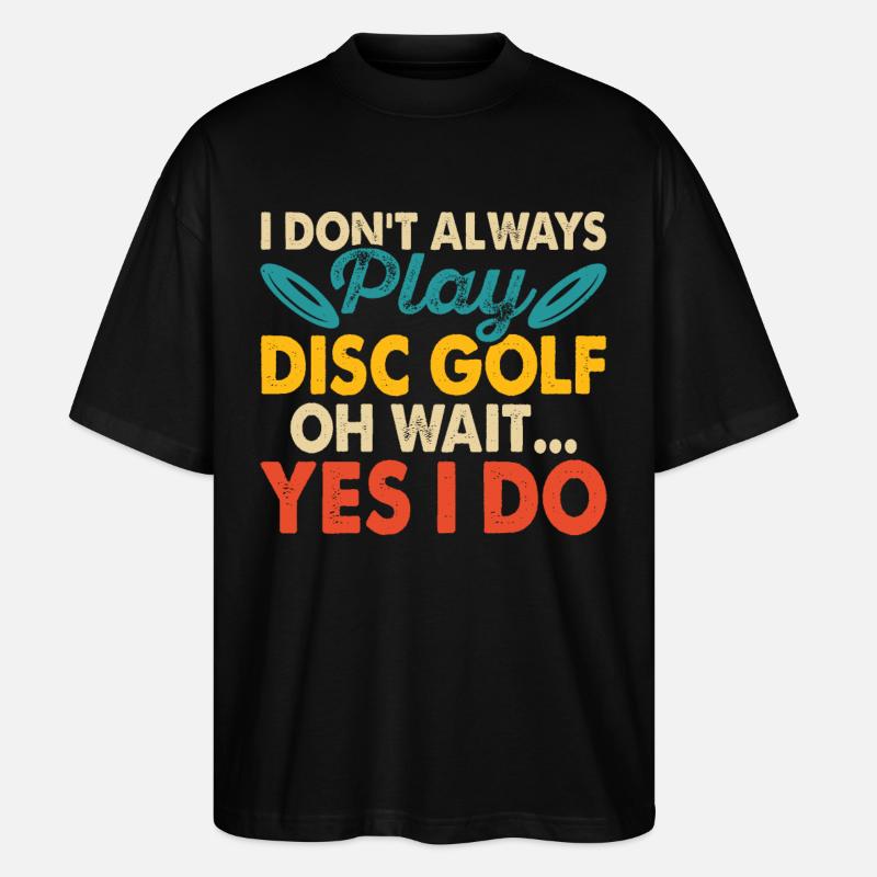 Discgolf Disc Golf - Stanley/Stella Oversized Unisex Organic T-shirt Blaster 2.0 - black