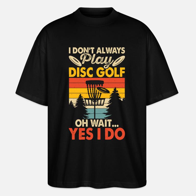 Discgolf Disc Golf - Stanley/Stella Oversized Unisex Organic T-shirt Blaster 2.0 - black