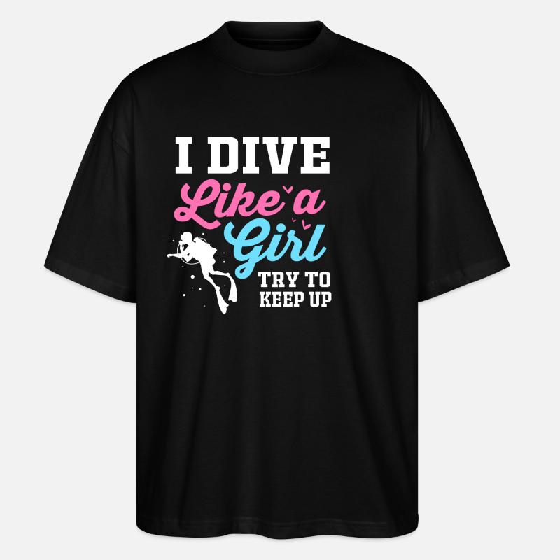 Tauchen - Stanley/Stella Oversized Unisex Bio T-Shirt Blaster 2.0 - Schwarz