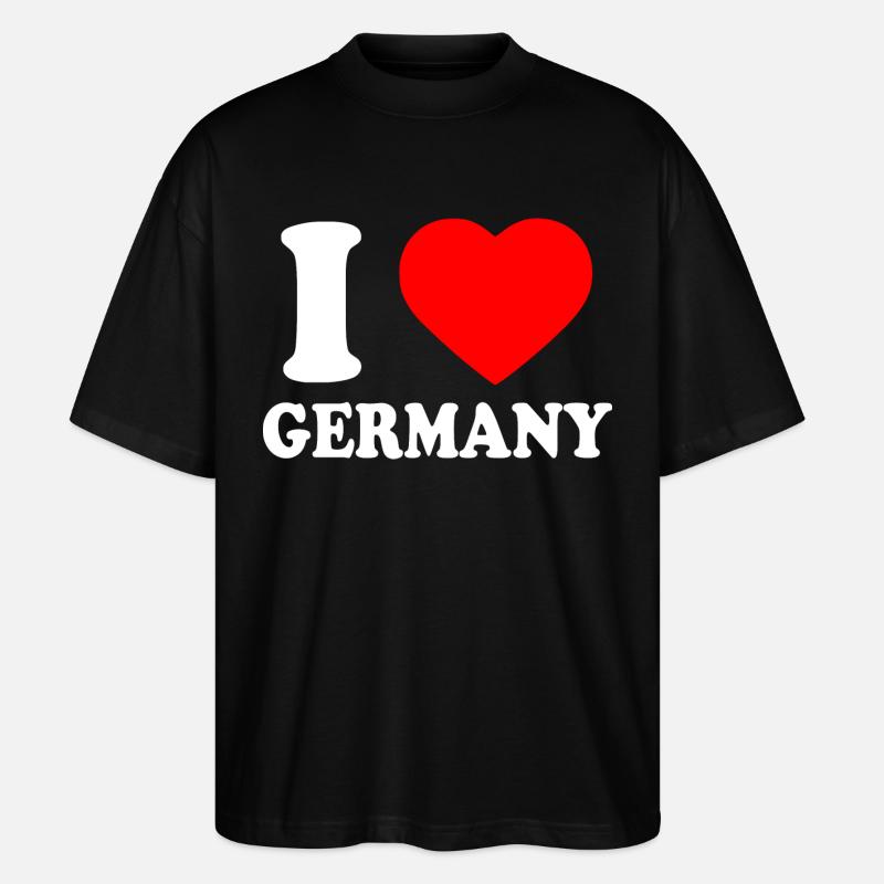 I love germany - T-shirt bio Blaster 2.0 coupe oversize Stanley/Stella Unisexe - noir