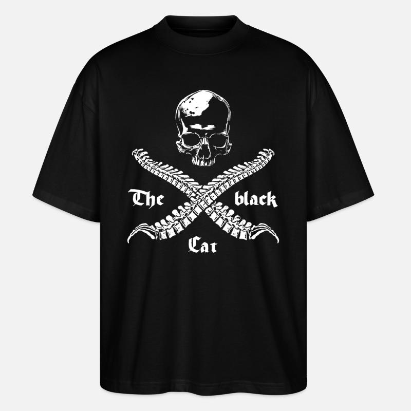 Crâne et os croisés - T-shirt bio Blaster 2.0 coupe oversize Stanley/Stella Unisexe - noir